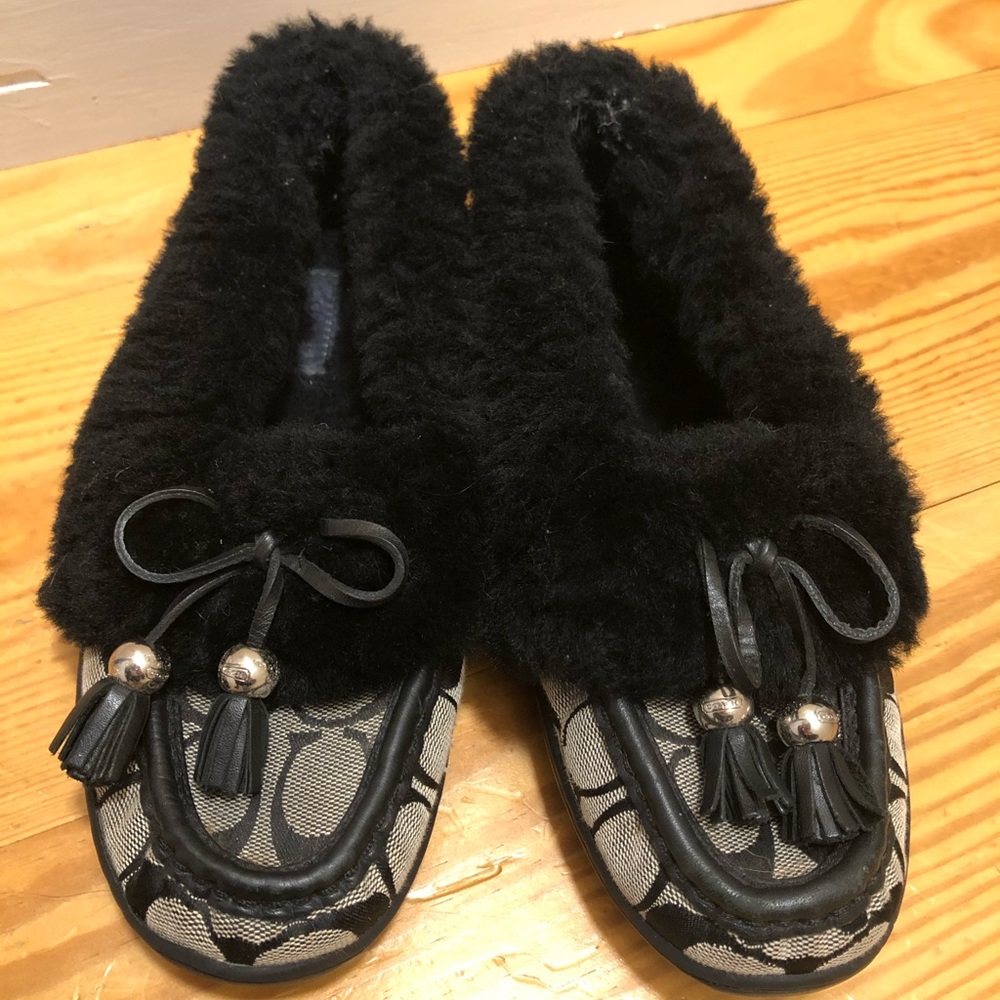 Coach Monogrammed Slipper